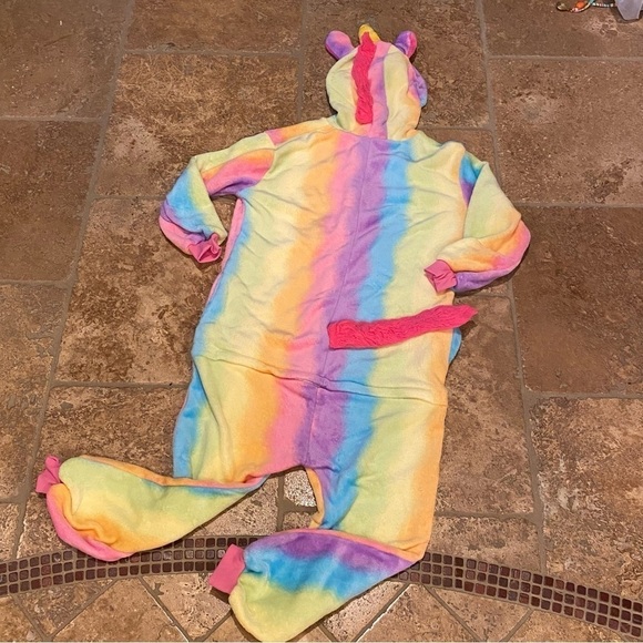 Rainbow Unicorn Kids Teens Soft Pajama Costume Size L/XL - Picture 5 of 8